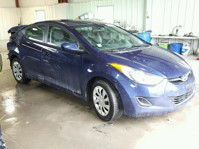 5NPDH4AE6CH078608 - 2012 HYUNDAI ELANTRA GL BLUE photo 1