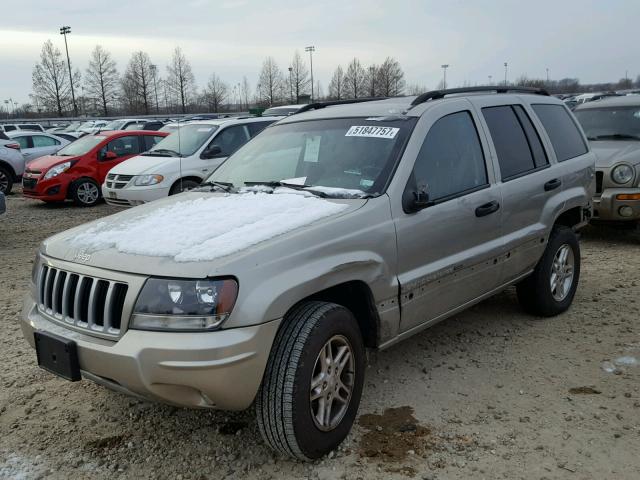 1J4GW48SX4C121787 - 2004 JEEP GRAND CHER BEIGE photo 2