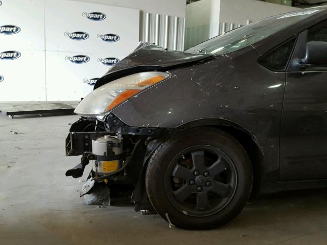 JTDKB20U283455895 - 2008 TOYOTA PRIUS GRAY photo 9