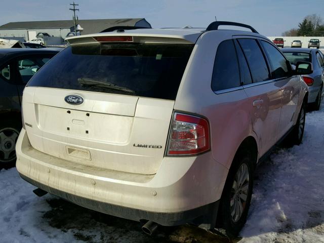 2FMDK39C08BB31672 - 2008 FORD EDGE LIMIT WHITE photo 4