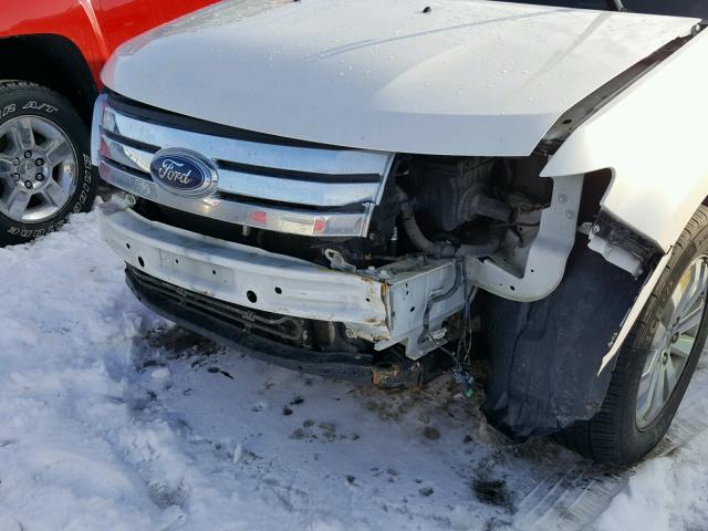 2FMDK39C08BB31672 - 2008 FORD EDGE LIMIT WHITE photo 9