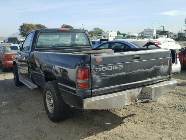 1B7HC16X3RS591575 - 1994 DODGE RAM 1500 BLACK photo 3