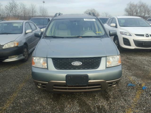 1FMZK02135GA45645 - 2005 FORD FREESTYLE GREEN photo 9