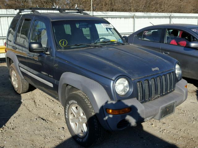 1J4GL48K72W165363 - 2002 JEEP LIBERTY SP BLUE photo 1