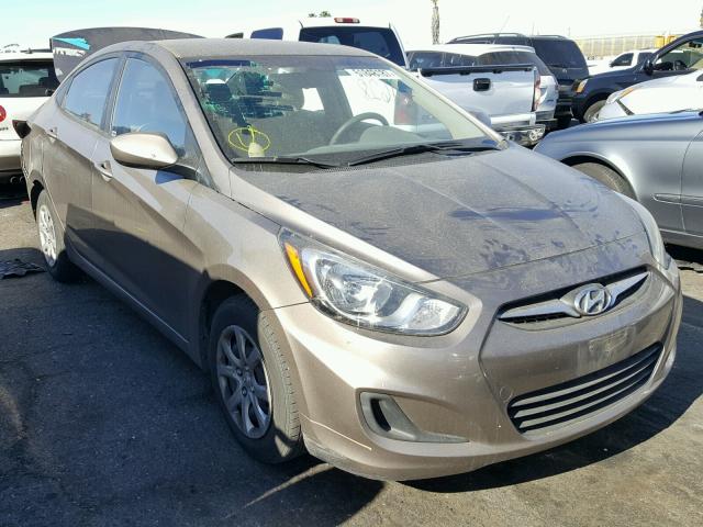 KMHCT4AE7DU543023 - 2013 HYUNDAI ACCENT GLS TAN photo 1