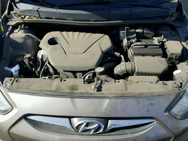 KMHCT4AE7DU543023 - 2013 HYUNDAI ACCENT GLS TAN photo 7