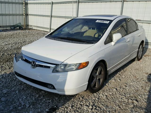 1HGFA16816L152050 - 2006 HONDA CIVIC EX WHITE photo 2