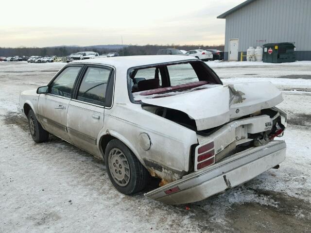 1G3AG55M6R6319308 - 1994 OLDSMOBILE CUTLASS CI WHITE photo 3