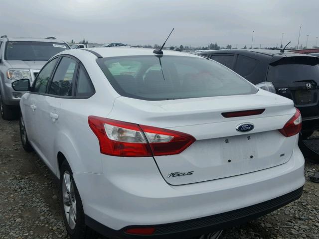 1FADP3F29DL266571 - 2013 FORD FOCUS SE WHITE photo 3