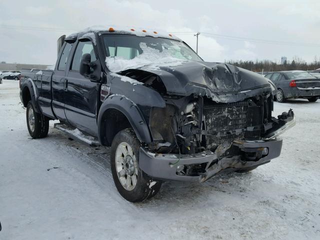 1FTWX31R38EB85132 - 2008 FORD F350 SRW S BLACK photo 1