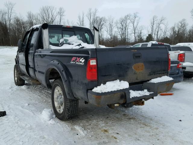 1FTWX31R38EB85132 - 2008 FORD F350 SRW S BLACK photo 3