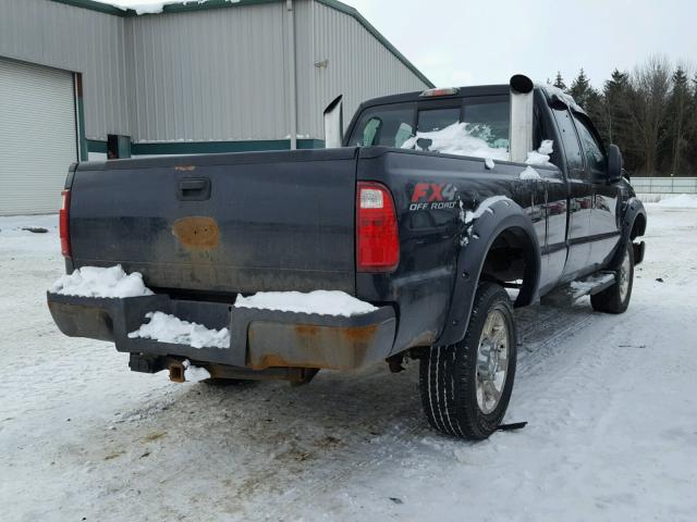 1FTWX31R38EB85132 - 2008 FORD F350 SRW S BLACK photo 4