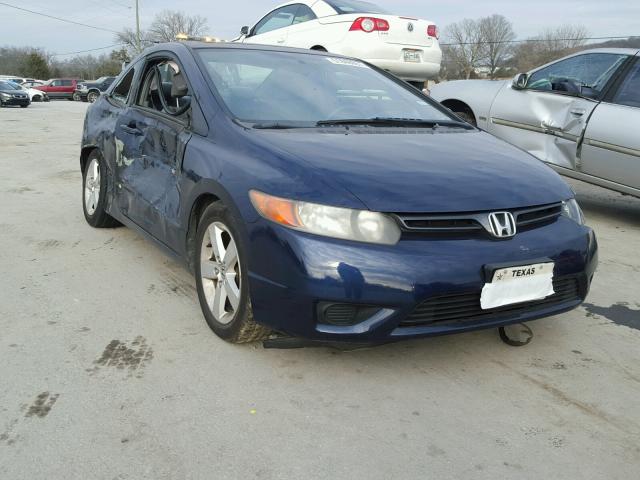 2HGFG12857H528199 - 2007 HONDA CIVIC EX BLUE photo 1