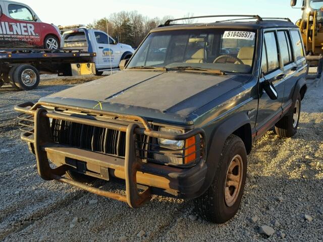 1J4FJ68S6RL135408 - 1994 JEEP CHEROKEE S GREEN photo 2