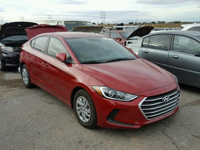 KMHD74LF8HU421856 - 2017 HYUNDAI ELANTRA SE RED photo 1