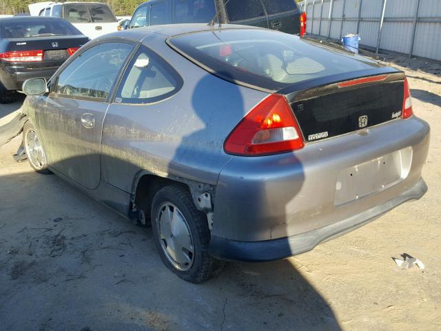 JHMZE135XYT004703 - 2000 HONDA INSIGHT SILVER photo 3