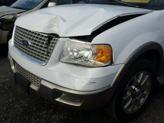 1FMFU18L53LB84854 - 2003 FORD EXPEDITION WHITE photo 9