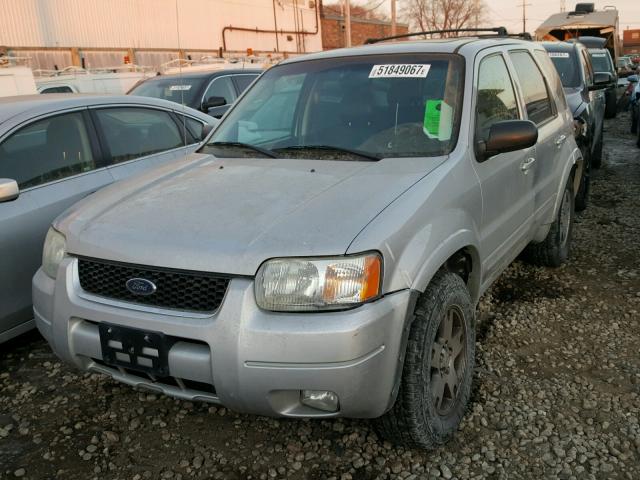 1FMCU04174KA55247 - 2004 FORD ESCAPE LIM SILVER photo 2