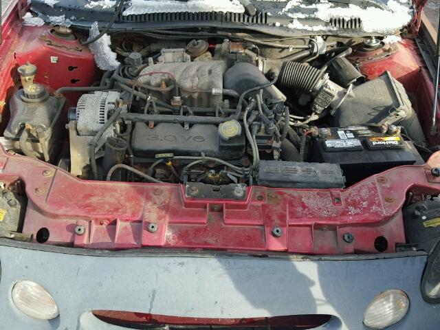 1FAFP53U5XA258185 - 1999 FORD TAURUS SE RED photo 7