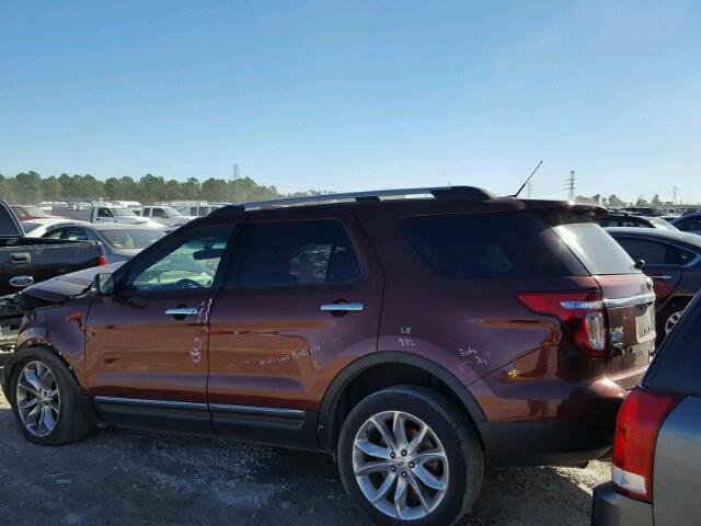 1FM5K7D8XFGB66482 - 2015 FORD EXPLORER X MAROON photo 3