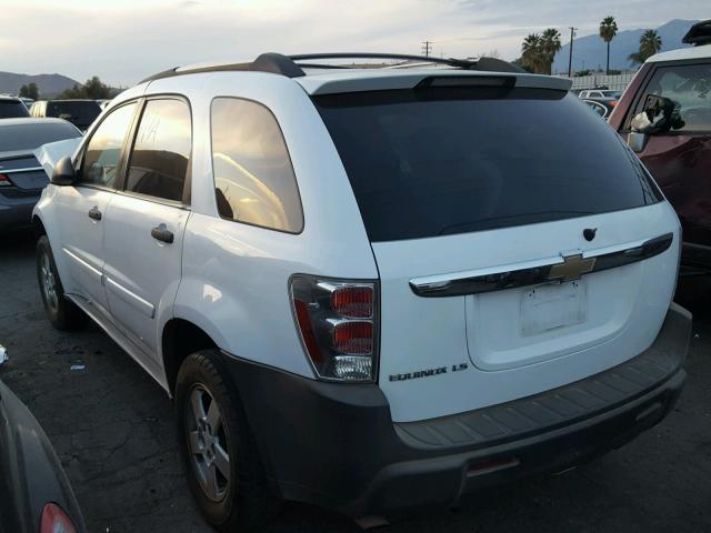 2CNDL13F256148224 - 2005 CHEVROLET EQUINOX LS WHITE photo 3