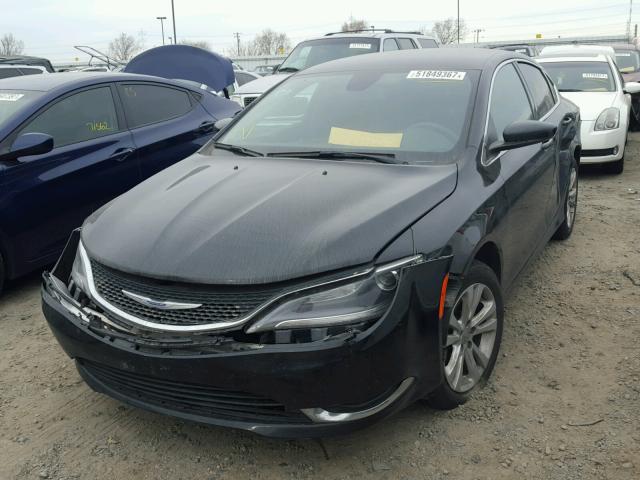 1C3CCCAB3FN715098 - 2015 CHRYSLER 200 LIMITE BLACK photo 2