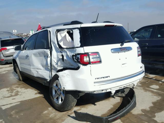 1GKKRNED1GJ256387 - 2016 GMC ACADIA SLE WHITE photo 3