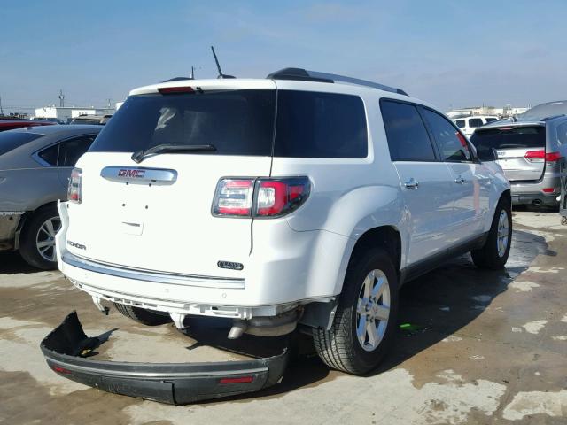 1GKKRNED1GJ256387 - 2016 GMC ACADIA SLE WHITE photo 4