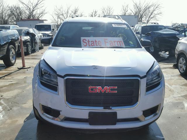 1GKKRNED1GJ256387 - 2016 GMC ACADIA SLE WHITE photo 9