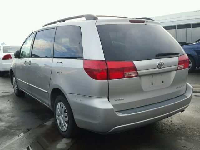 5TDZA23C04S019737 - 2004 TOYOTA SIENNA CE SILVER photo 3