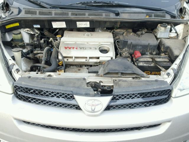 5TDZA23C04S019737 - 2004 TOYOTA SIENNA CE SILVER photo 7