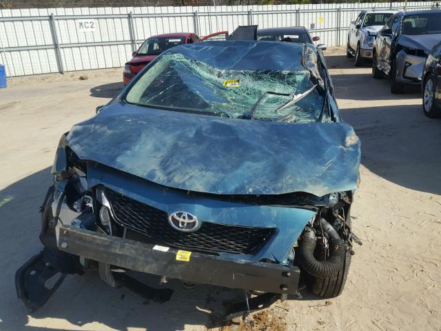 2T1BU4EE5AC382638 - 2010 TOYOTA COROLLA BA BLUE photo 9