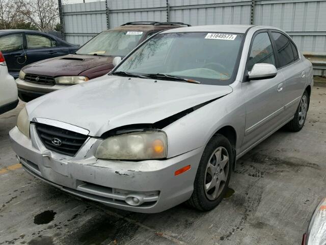 KMHDN46D26U327601 - 2006 HYUNDAI ELANTRA GL GRAY photo 2