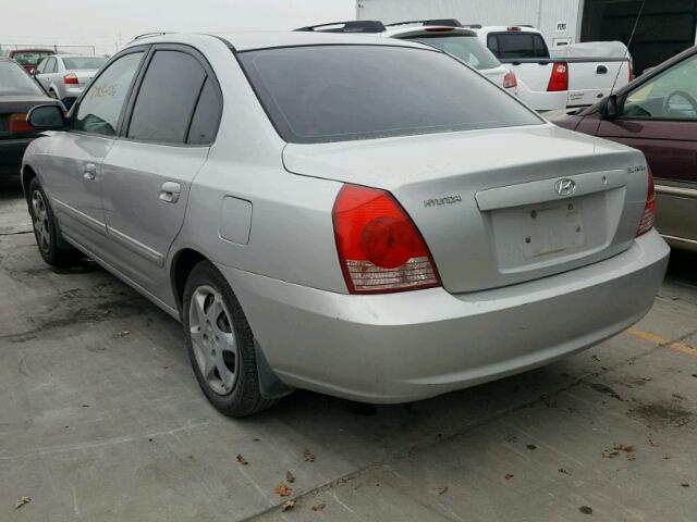 KMHDN46D26U327601 - 2006 HYUNDAI ELANTRA GL GRAY photo 3