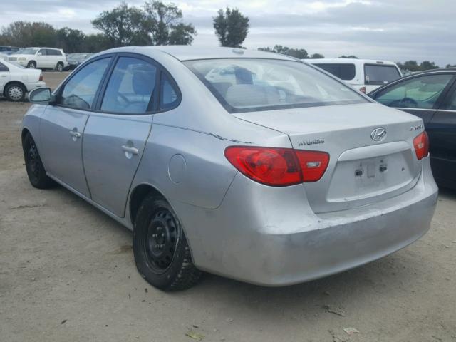 KMHDU46D87U148645 - 2007 HYUNDAI ELANTRA GL SILVER photo 3