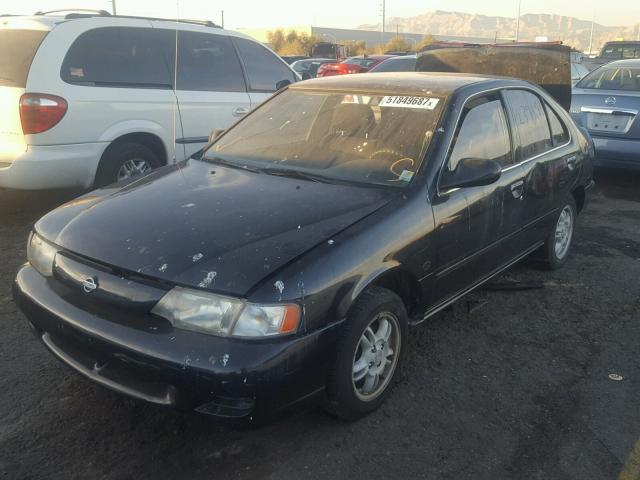 3N1AB41D4XL111786 - 1999 NISSAN SENTRA BLACK photo 2