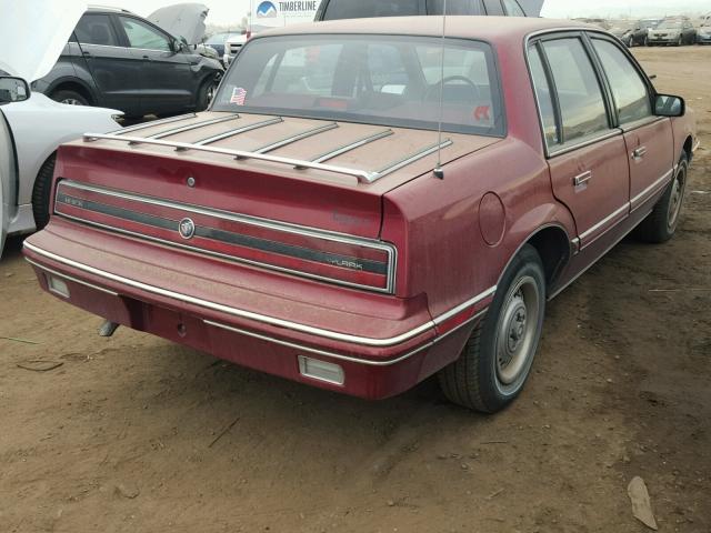 1G4NV54U7MM256874 - 1991 BUICK SKYLARK BURGUNDY photo 4