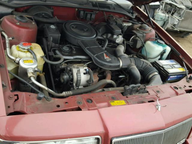 1G4NV54U7MM256874 - 1991 BUICK SKYLARK BURGUNDY photo 7