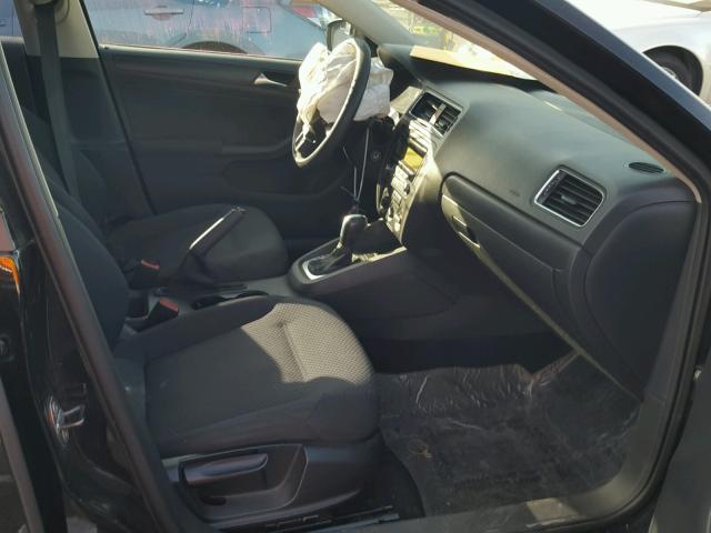 3VW2K7AJ7BM094345 - 2011 VOLKSWAGEN JETTA BASE BLACK photo 5