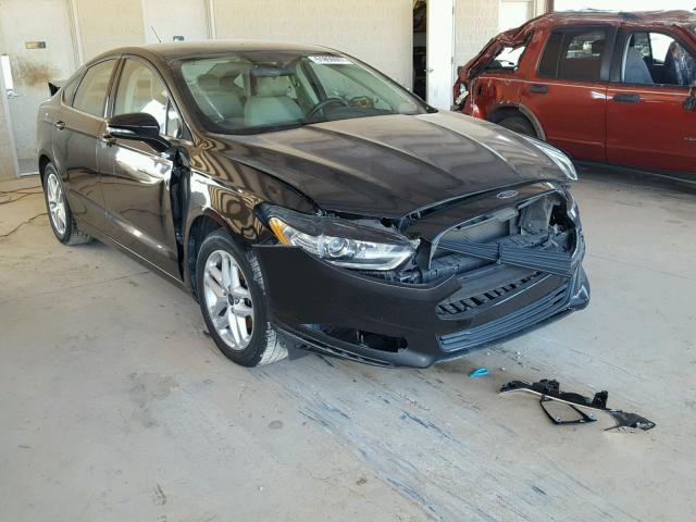 1FA6P0H75E5355060 - 2014 FORD FUSION SE BLACK photo 1