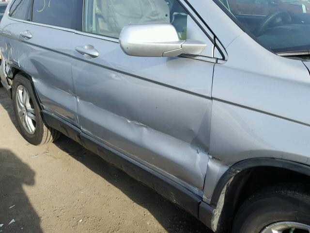 5J6RE4H72AL025011 - 2010 HONDA CR-V EXL SILVER photo 9