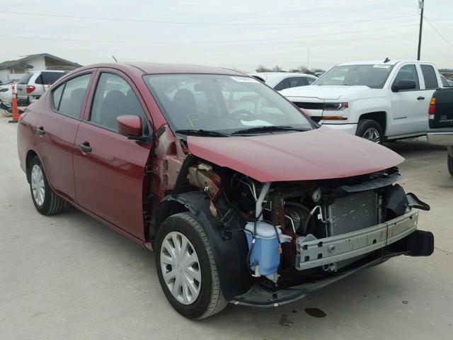 3N1CN7AP2GL909103 - 2016 NISSAN VERSA S BURGUNDY photo 1