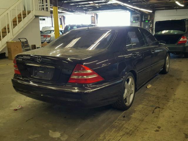 WDBNG75J81A166465 - 2001 MERCEDES-BENZ S 500 PURPLE photo 4