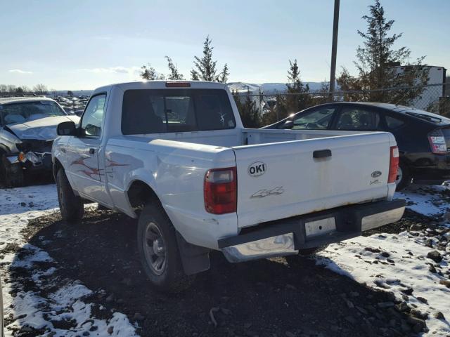 1FTYR11E75PA09706 - 2005 FORD RANGER WHITE photo 3