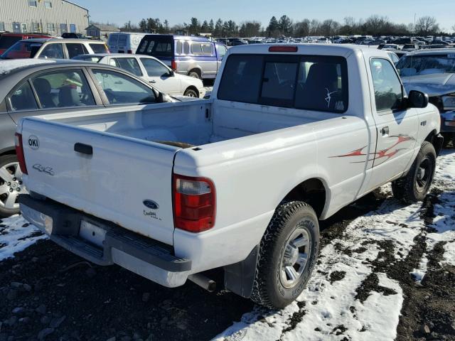 1FTYR11E75PA09706 - 2005 FORD RANGER WHITE photo 4