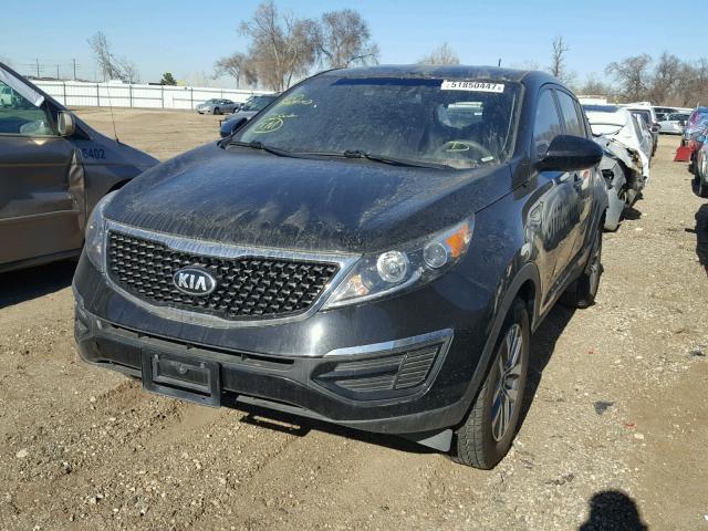 KNDPB3AC8F7729916 - 2015 KIA SPORTAGE L BLACK photo 2