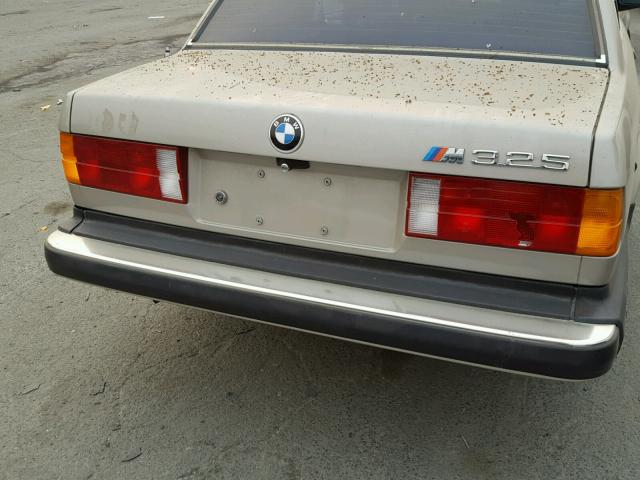 WBAAB6409G1214403 - 1986 BMW 325 E AUTO GOLD photo 9