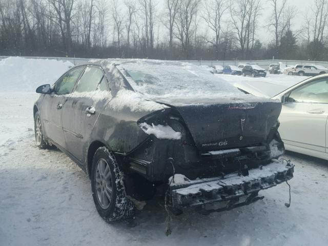 1G2ZF58B374268234 - 2007 PONTIAC G6 VALUE L BLACK photo 3