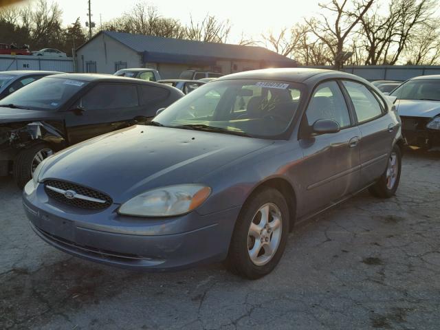 1FAFP55U11G164337 - 2001 FORD TAURUS SES BLUE photo 2