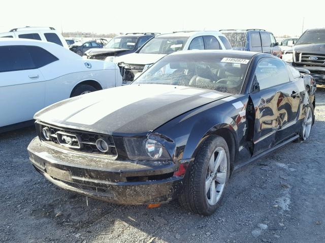 1ZVFT80N765248377 - 2006 FORD MUSTANG BLACK photo 2